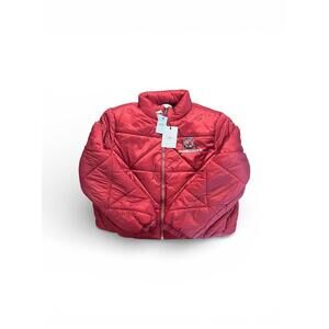 University of South Carolina Womens Cropped Full Zip Puffer Jacket by Wear LARGE